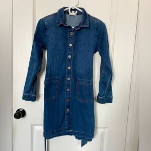 Denim Button-Up Dress